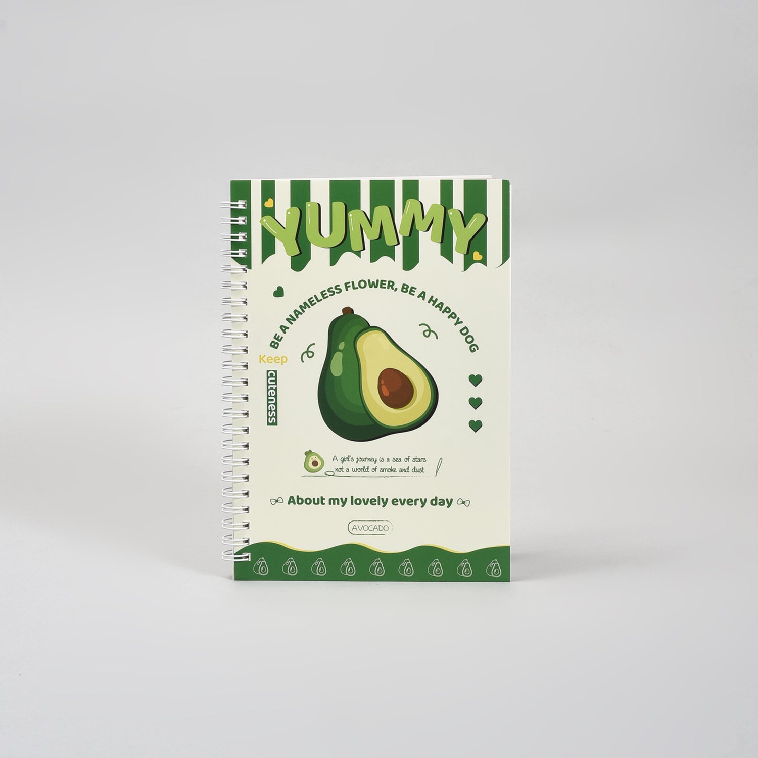 Yummy Avocado A5 Spiral Notebook