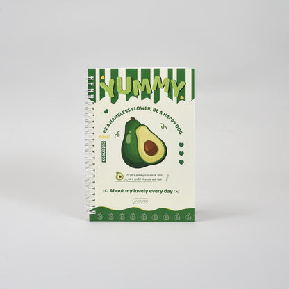 Yummy Avocado A5 Spiral Notebook