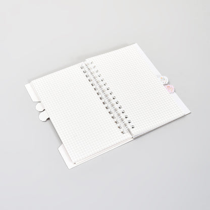 Fairy Tale Spiral Notebook &amp; Butterfly 10 Colour Pen Set- Purple