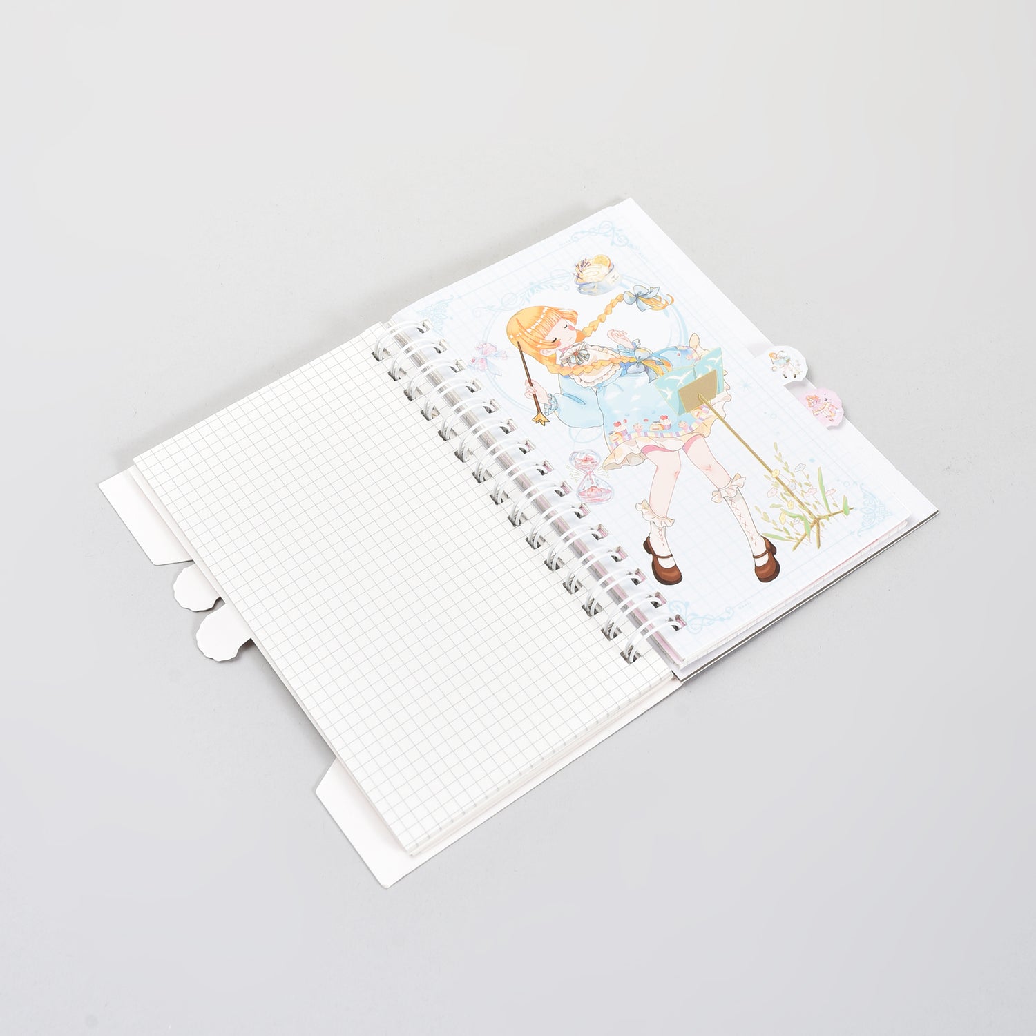 Fairy Tale Spiral Notebook &amp; Butterfly 10 Colour Pen Set- Purple