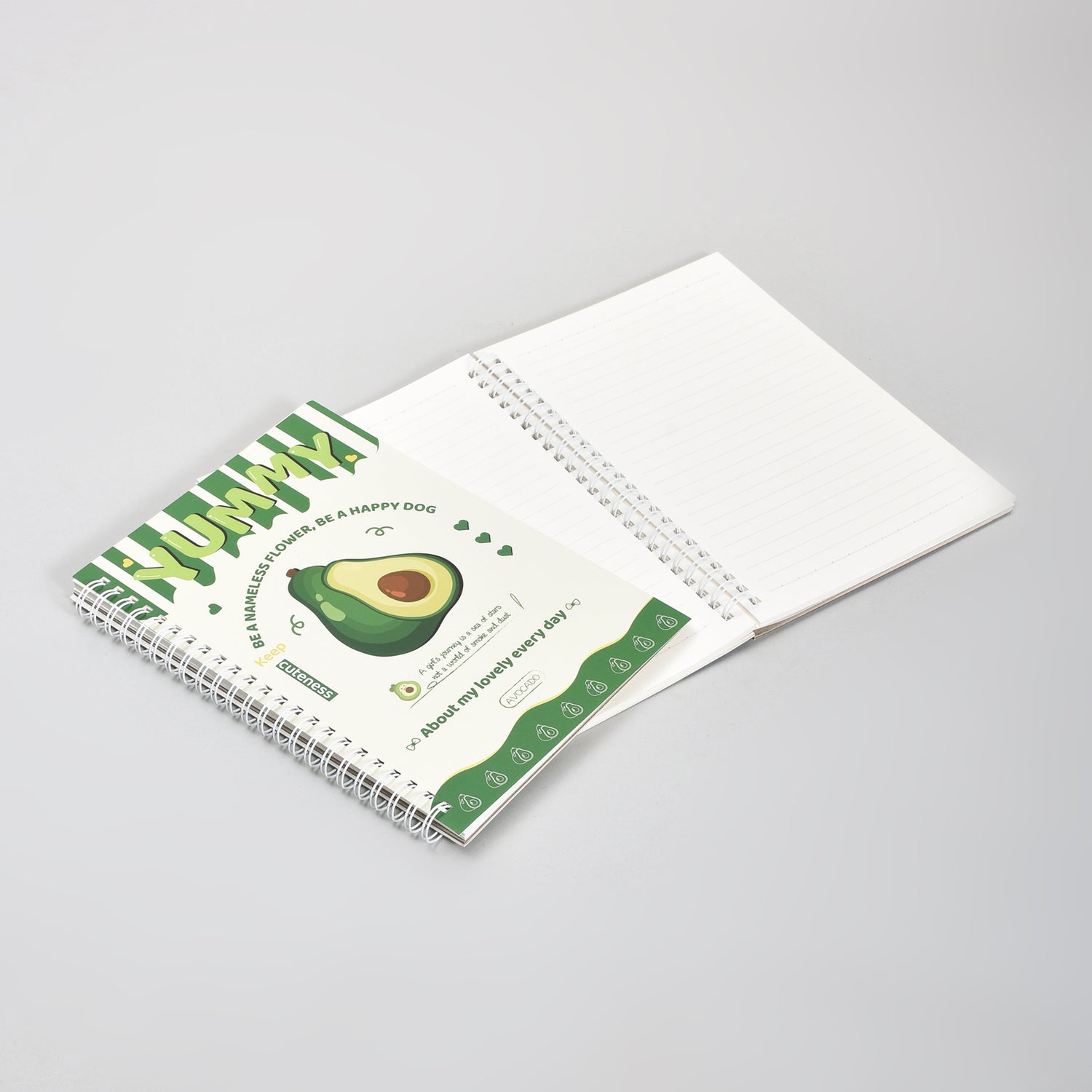Yummy Avocado A5 Spiral Notebook