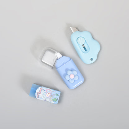 7-Piece  Blue Stationery Set