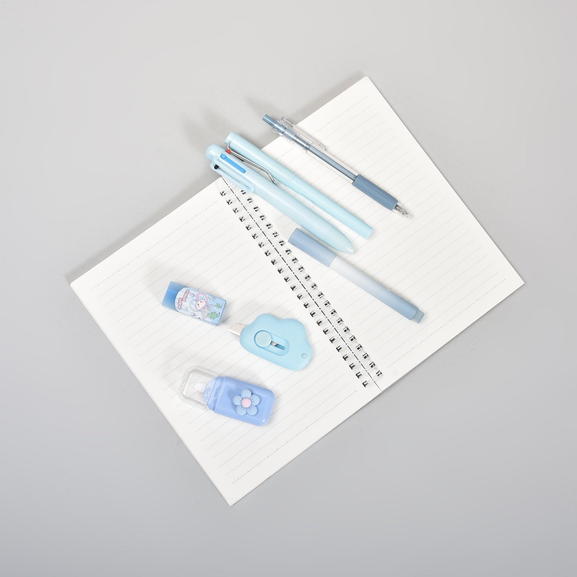 7-Piece  Blue Stationery Set