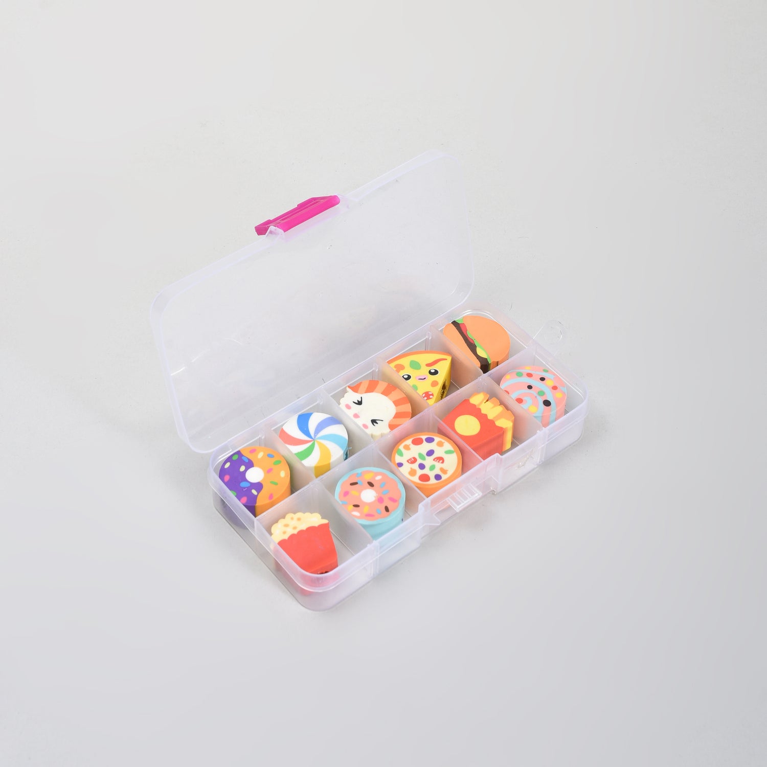 Delicious Food Mini Eraser Set- 10 mini Erasers