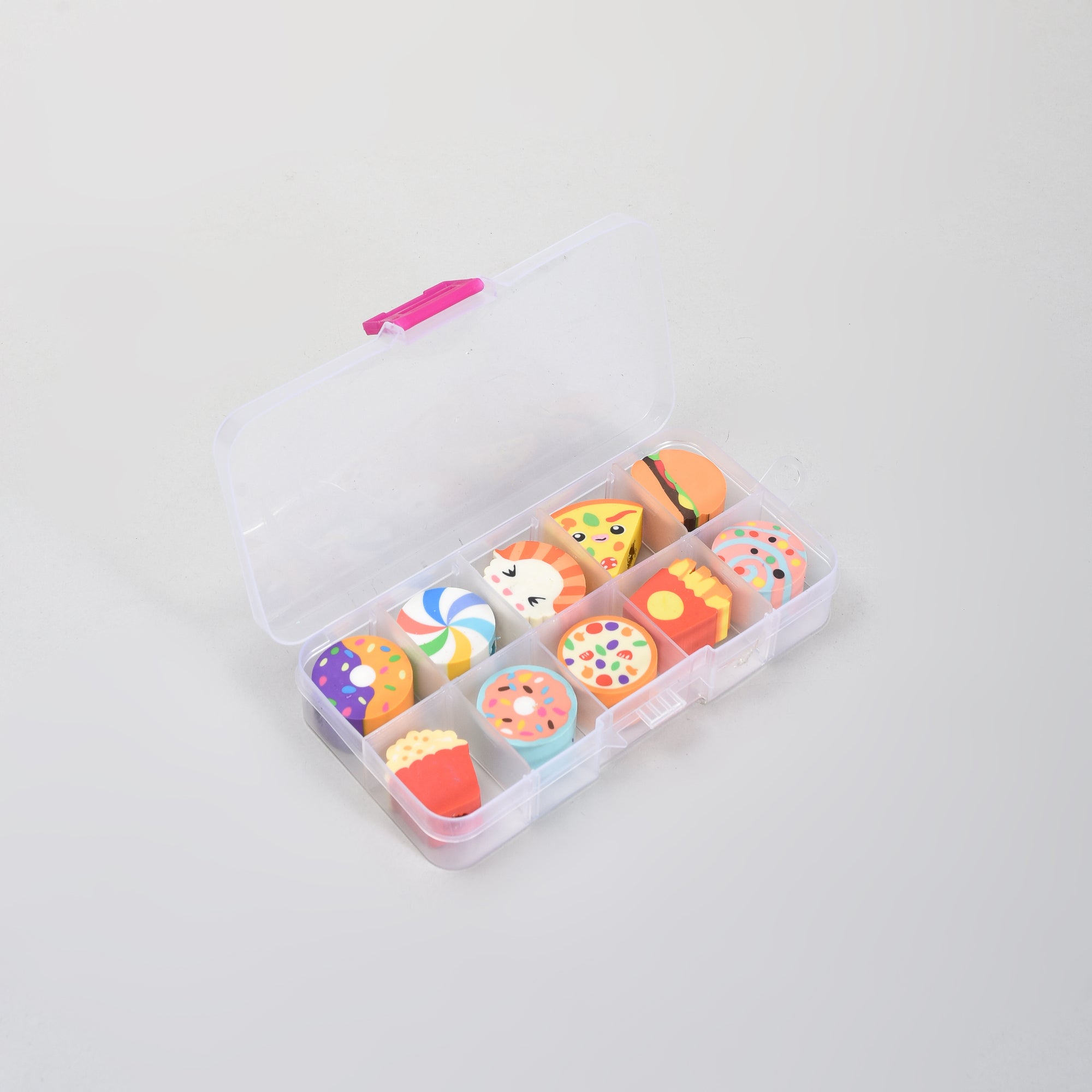 Delicious Food Mini Eraser Set- 10 mini Erasers