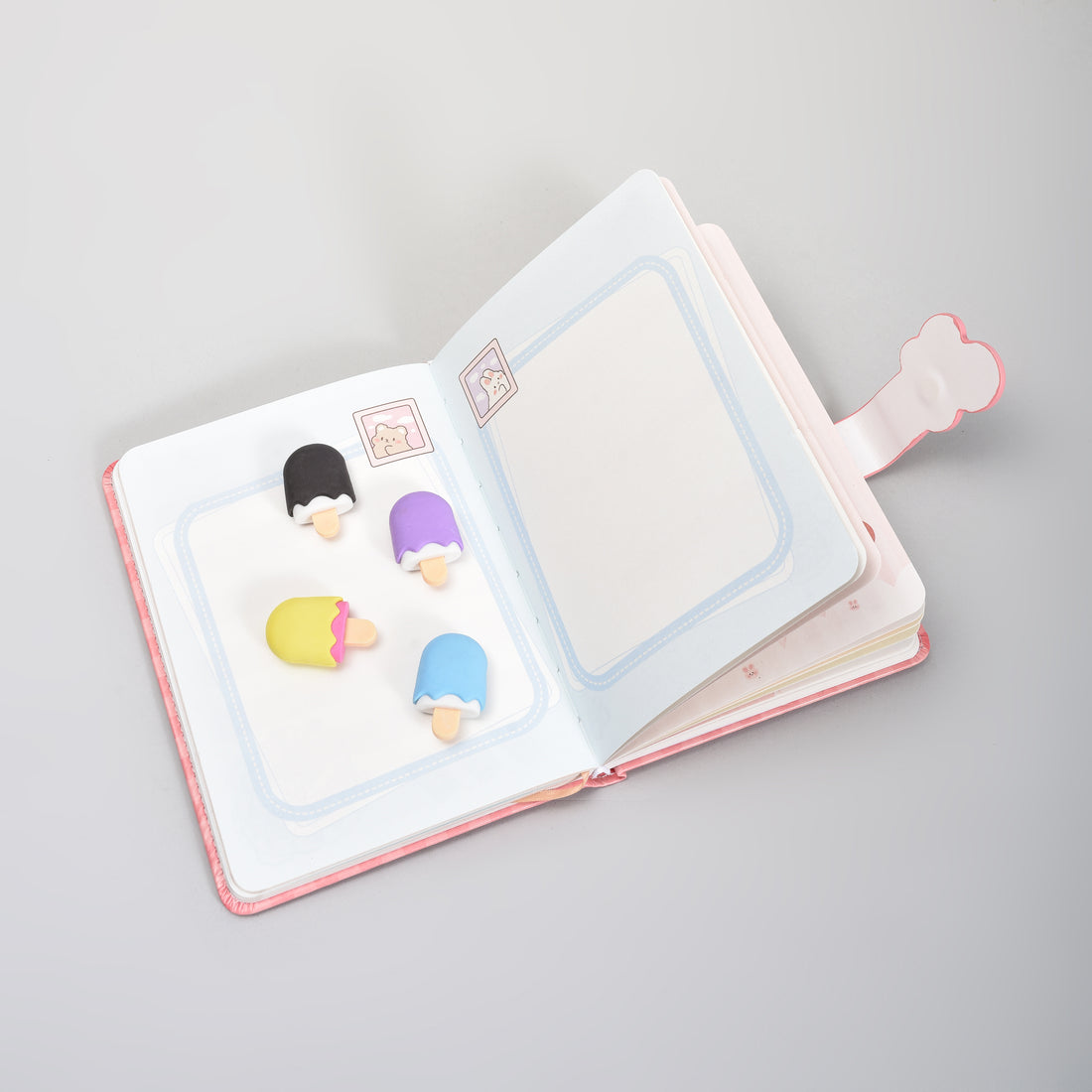 Cute Icecream Shaped Erasers- Set of 4