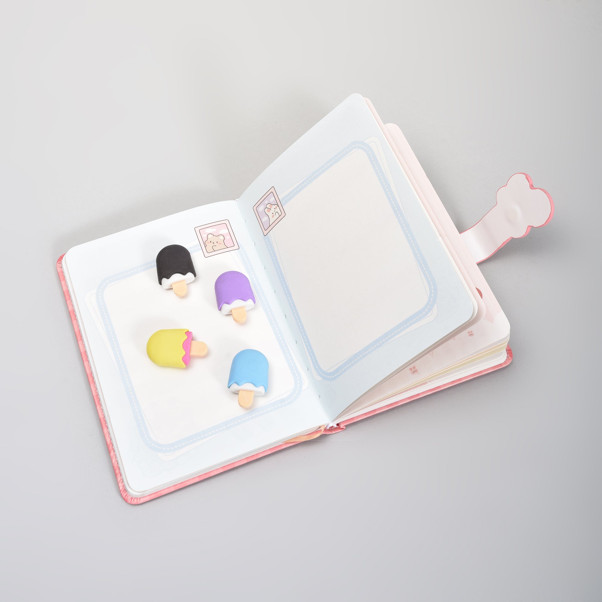 Cute Icecream Shaped Erasers- Set of 4