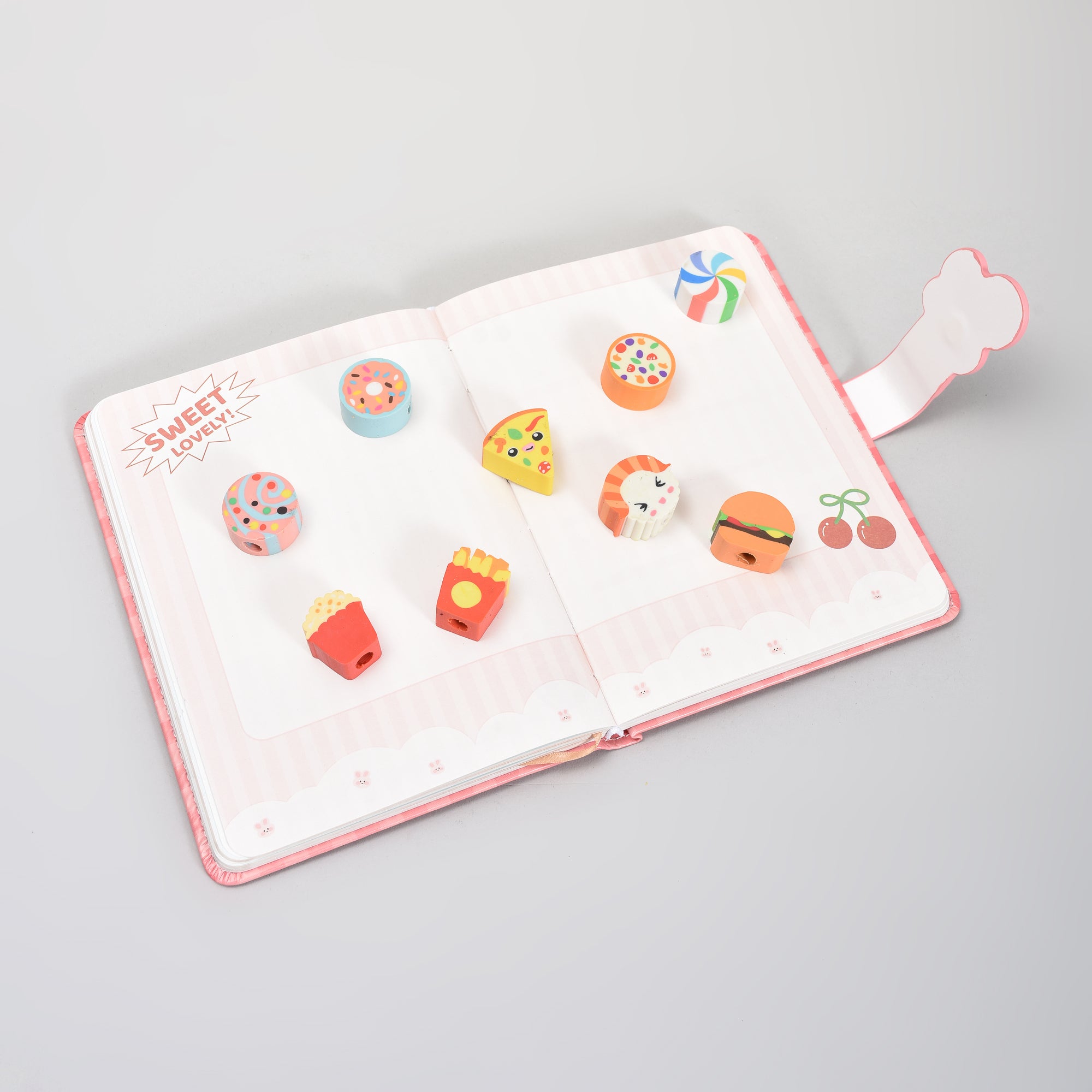 Delicious Food Mini Eraser Set- 10 mini Erasers