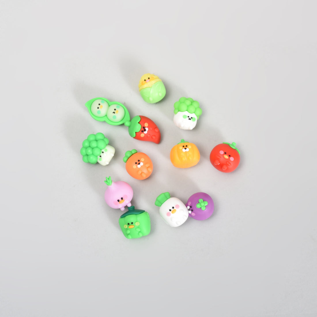 Cute Vegetable Mini Eraser Set- 12 earsers