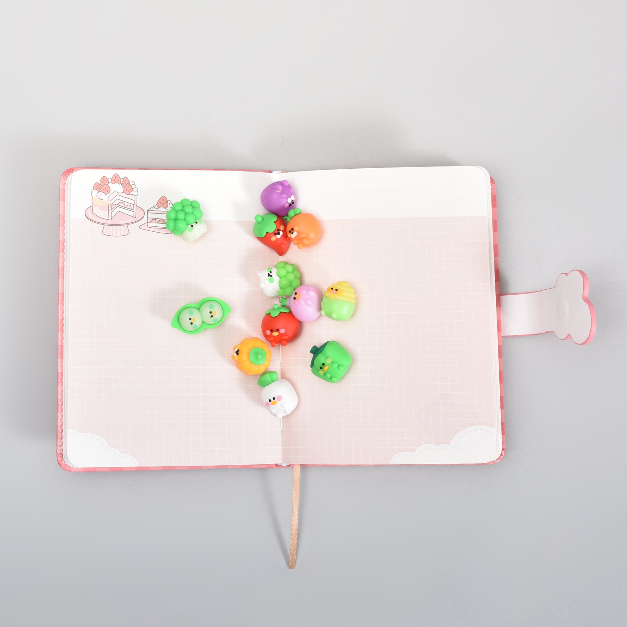 Cute Vegetable Mini Eraser Set- 12 earsers