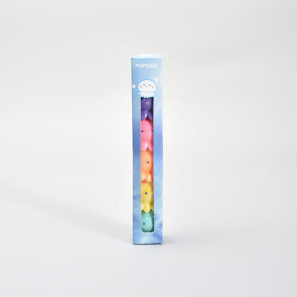 SuperCute Octopus Highlighter Set( Five Colours)- Purple/Yellow/ Green/Pink/ Orange