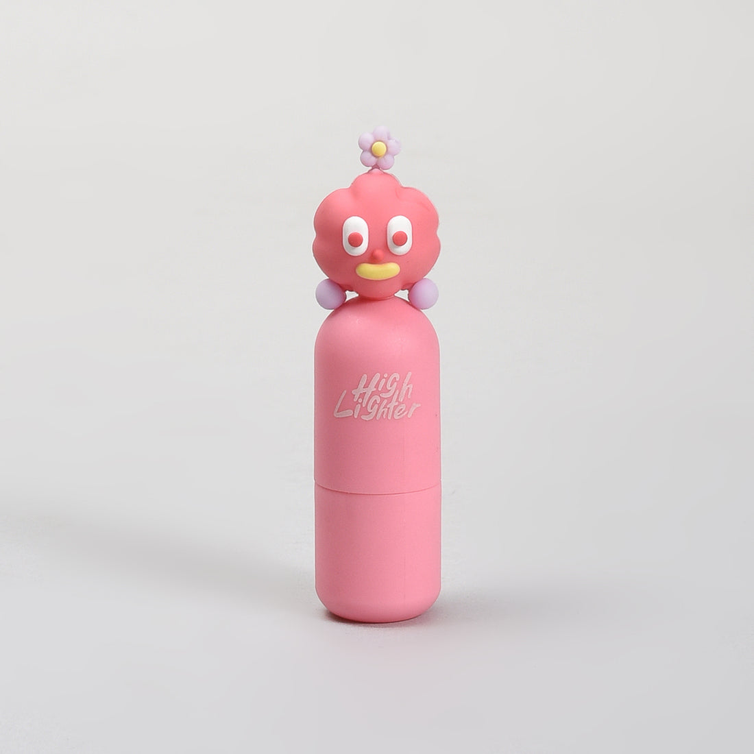 Cute Big-Eyed Pink Monster Mini Highlighter Pen- Pink Colour