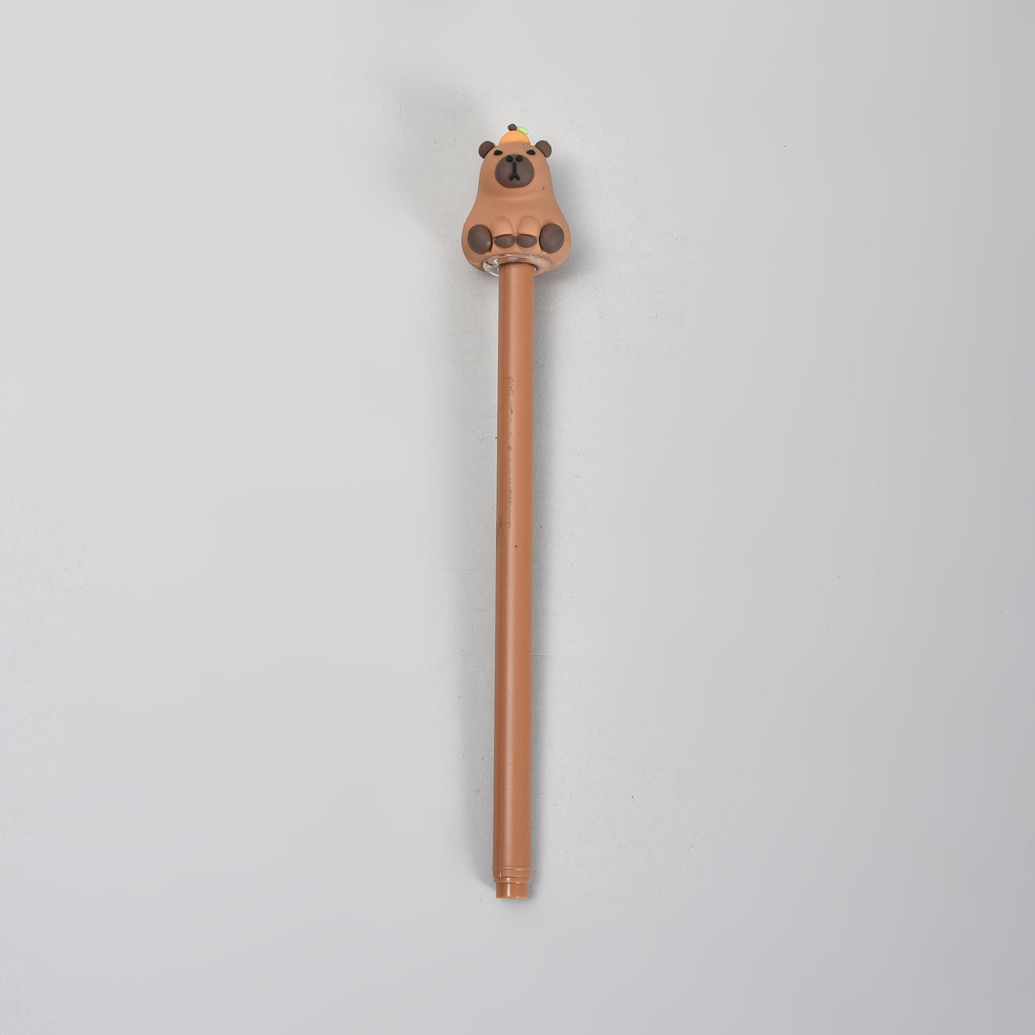Cute Brown Capybara  Character Gel Pen- Black Ink