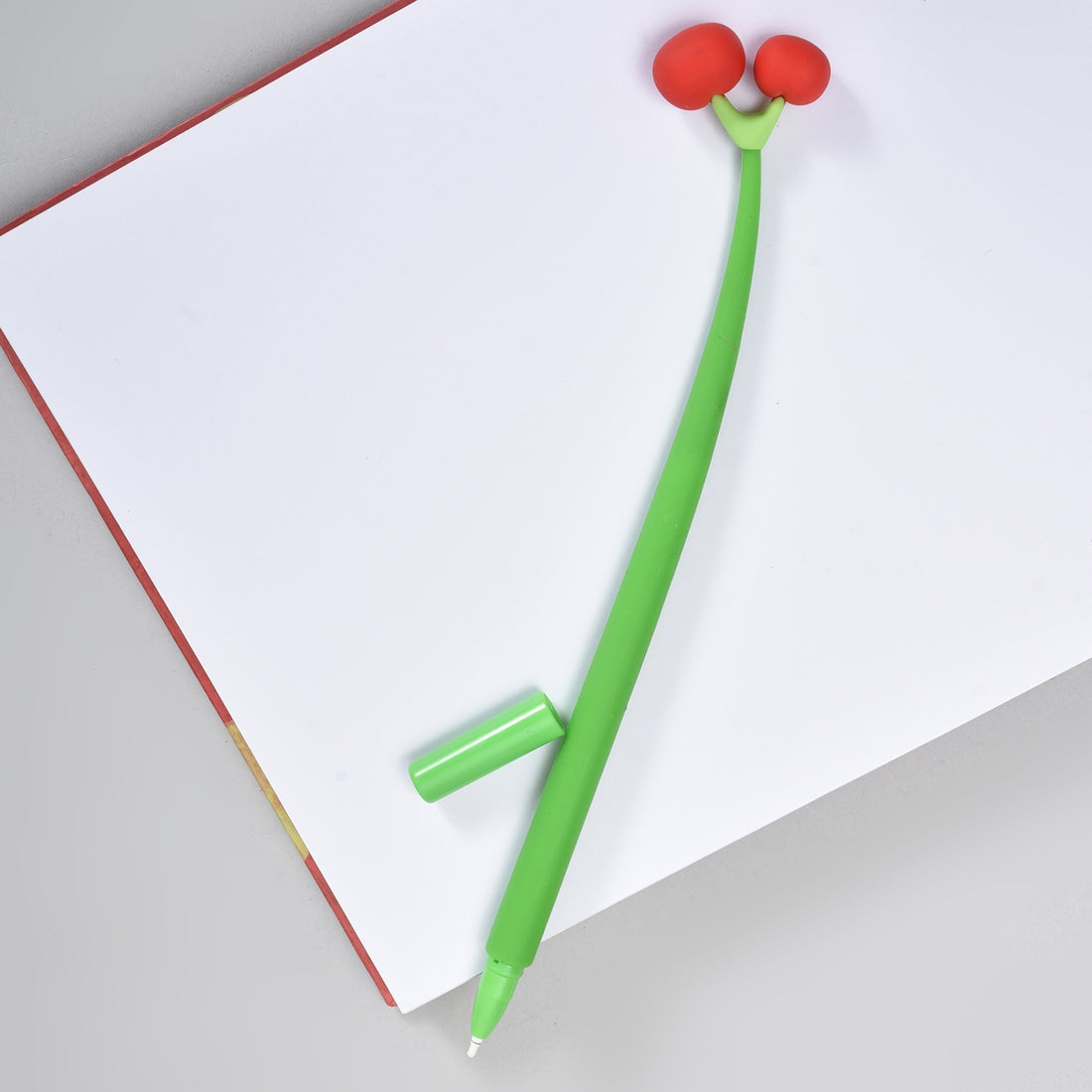 Red Cherry Gel Pen- Black Ink