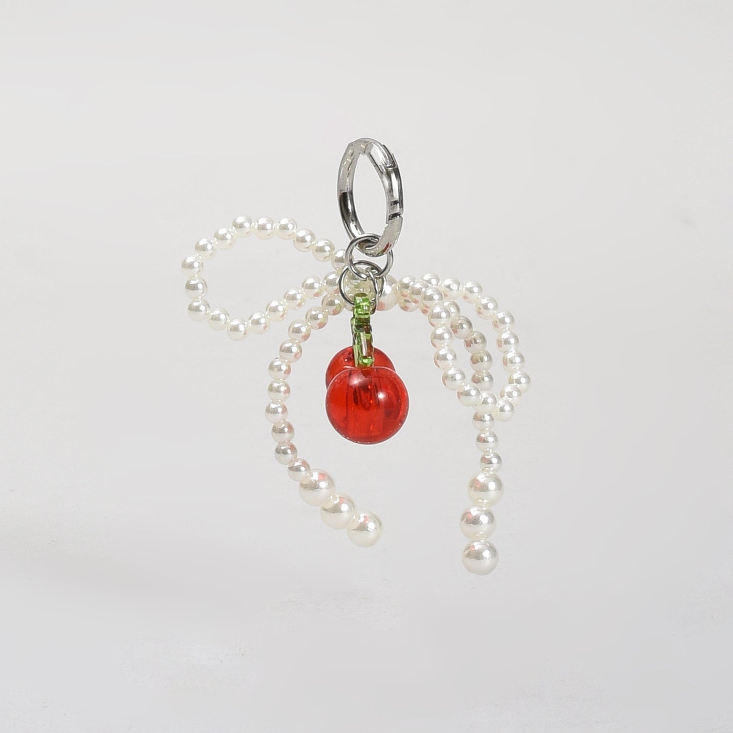 Super Adorable Red Pearl Cherry Bag Pendant