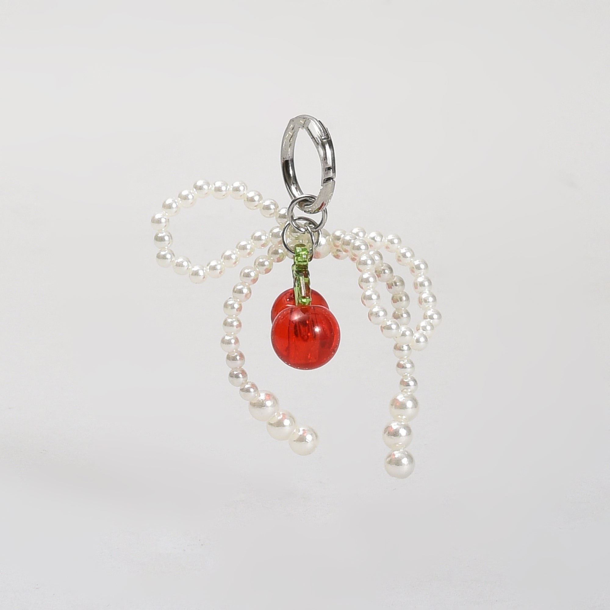 Super Adorable Red Pearl Cherry Bag Pendant