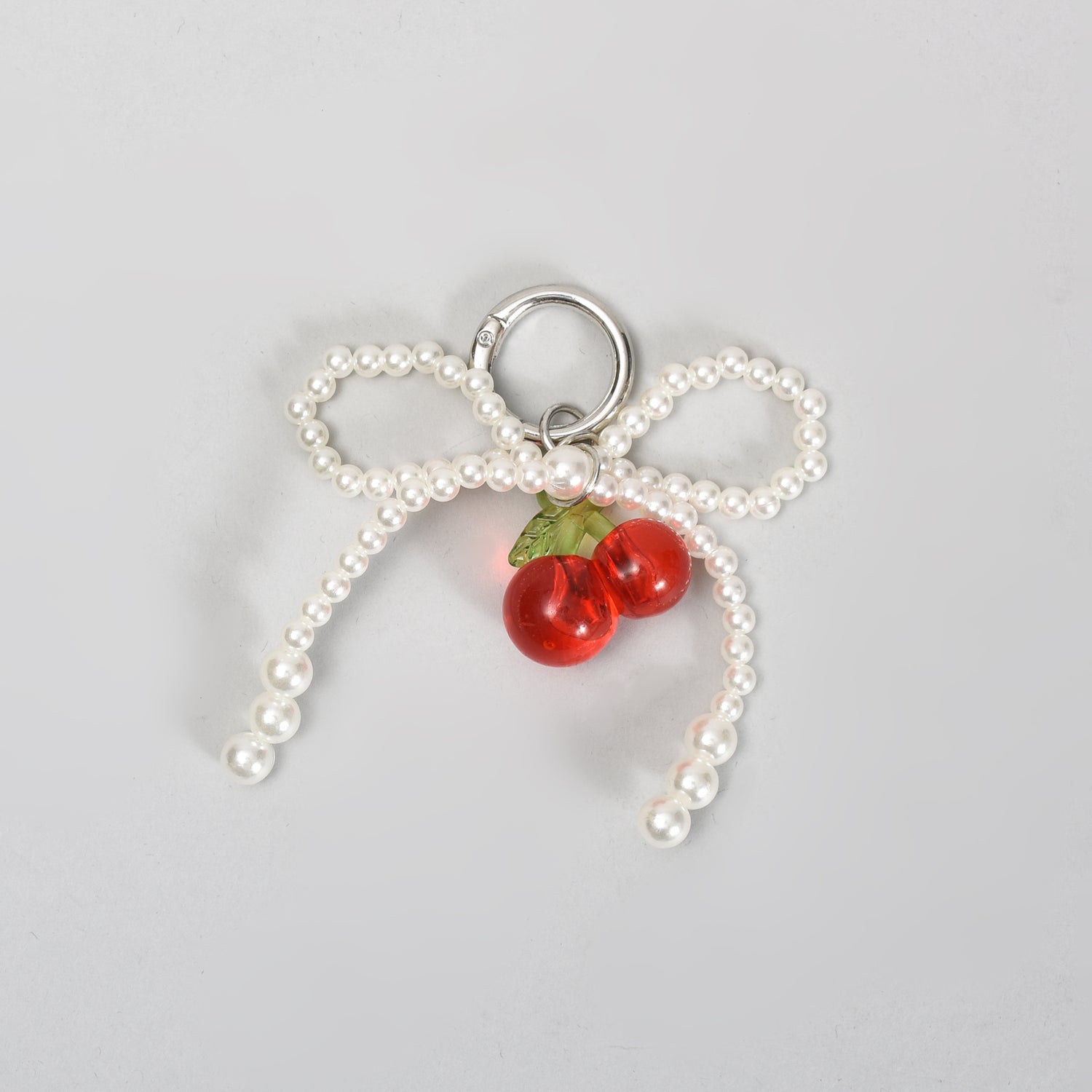 Super Adorable Red Pearl Cherry Bag Pendant