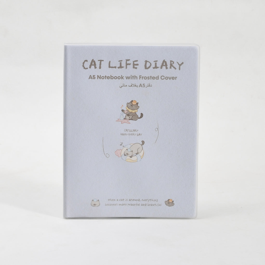 A5 Frosted Cover Notebook - Cat&