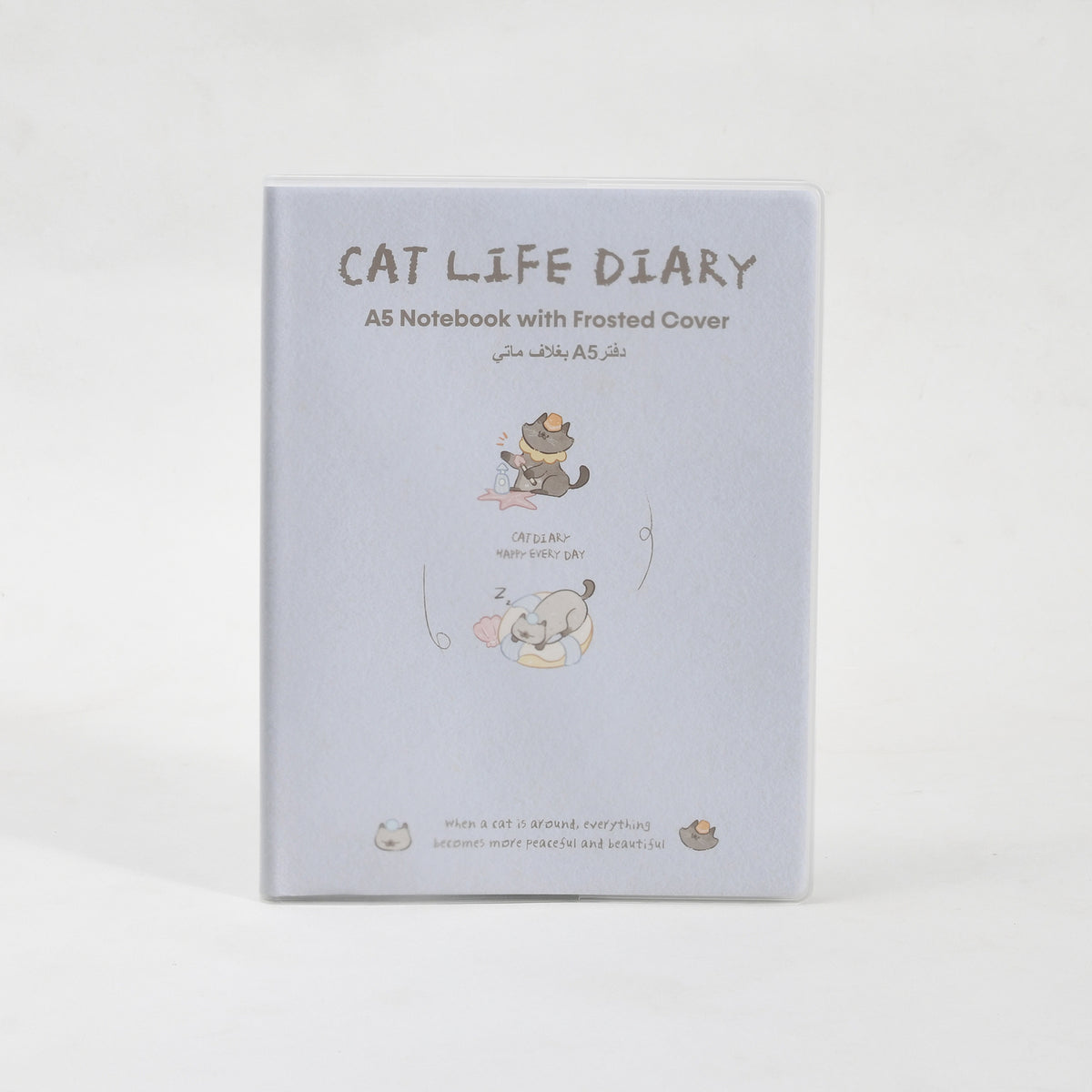 A5 Frosted Cover Notebook - Cat&