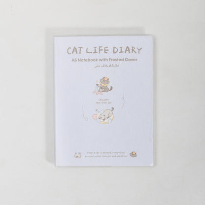 A5 Frosted Cover Notebook - Cat&