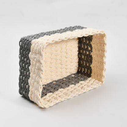 Paper Rope Woven Storage Basket Set - 3 Pcs set