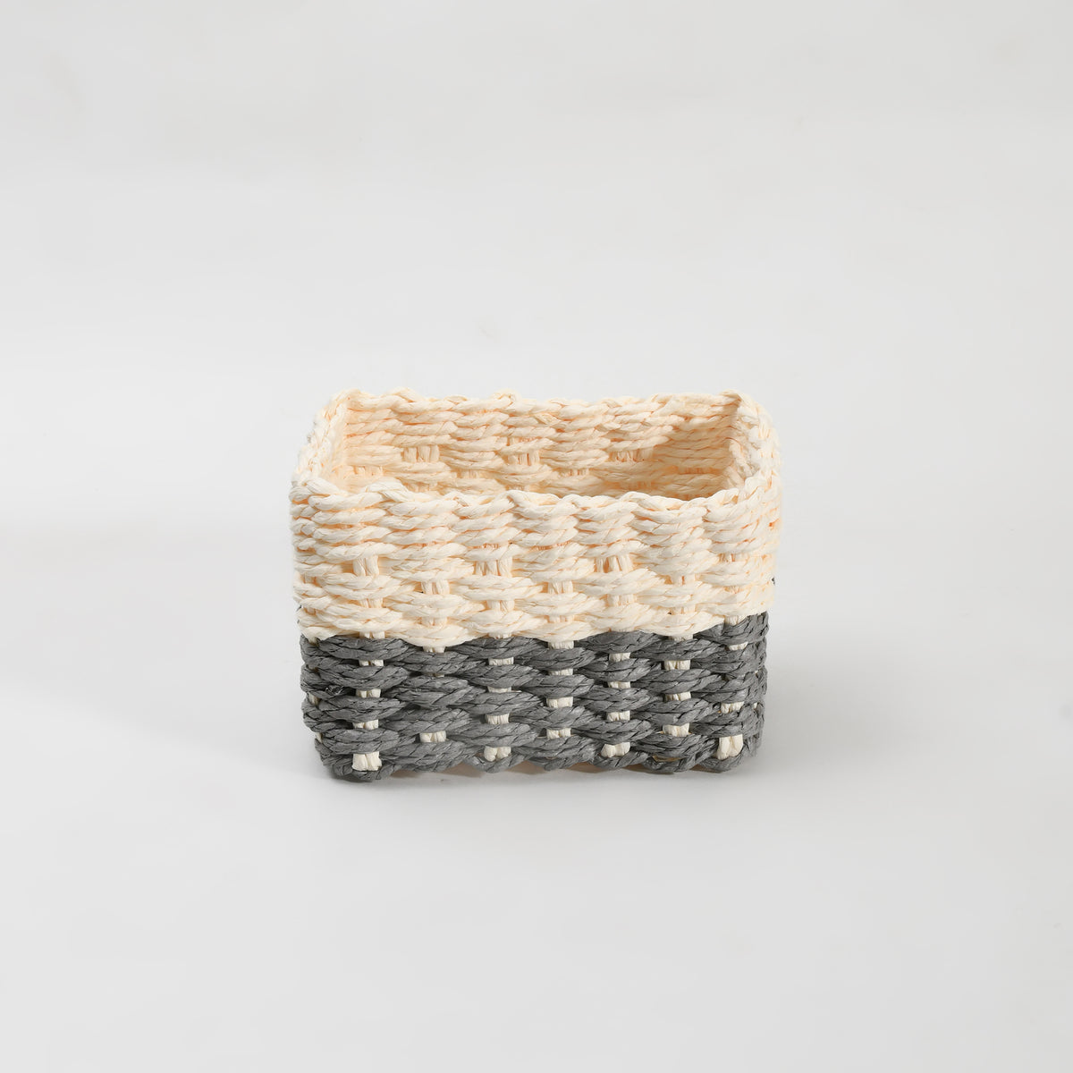 Paper Rope Woven Storage Basket Set - 3 Pcs set