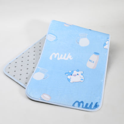 Fun Flannel Printed Floor Mats - Pastoral &amp; Cute Cow
