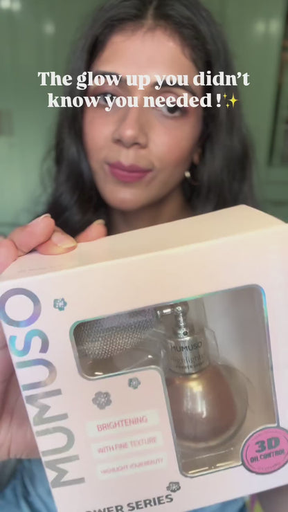 MUMUSO Highlighter Powder Face and Body Spray -Rose Gold