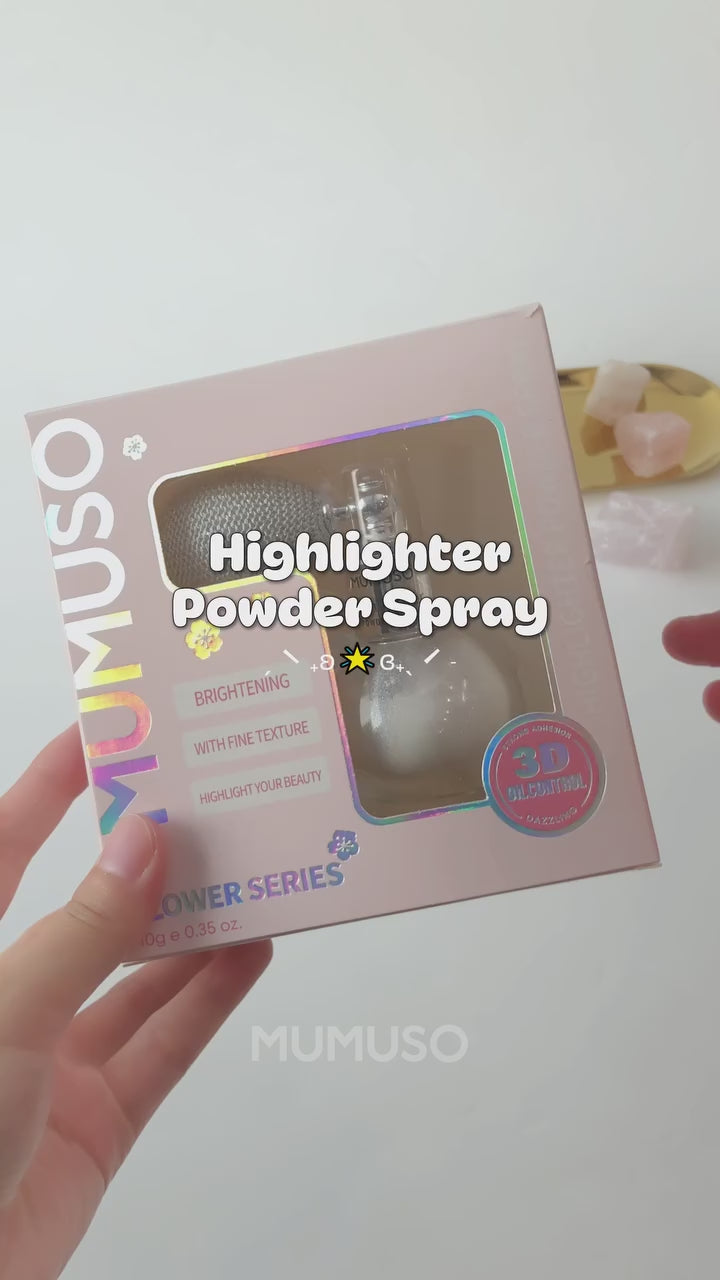 MUMUSO Highlighter Powder Face and Body Spray -Rose Gold