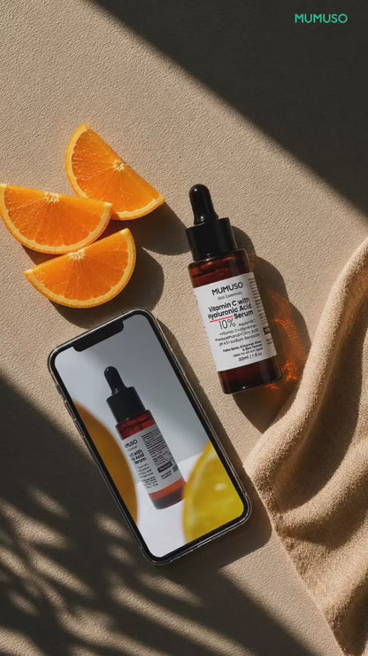 Mumuso Skin Essential: Vitamin C with Hyaluronic Acid Serum- 30ml