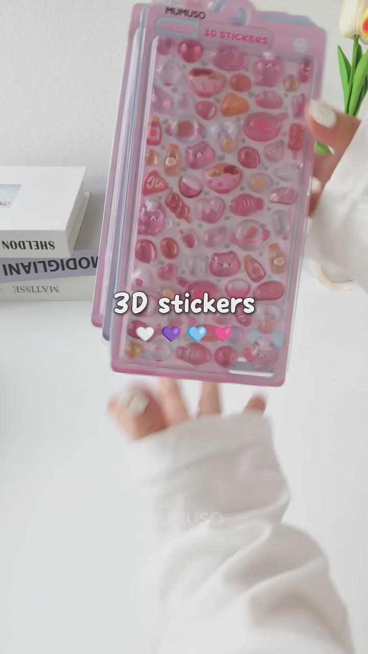 Cute Animal Shining Stickers