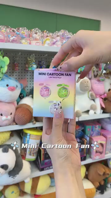 Mini Cartoon Fan- Green