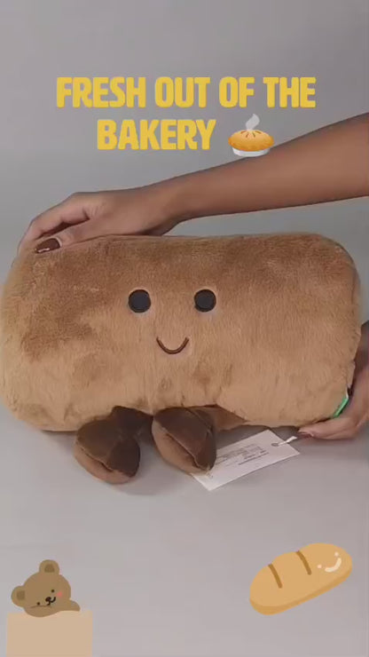 Mumuso Gourmet Food Family Hand Warmer Pillow Croissant - Brown