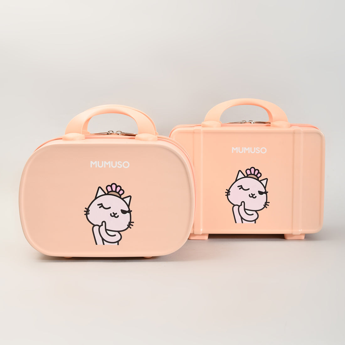 14-Inch Travel Suitcase – Anne/Pink- Rectangular/ Round Corner