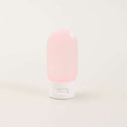 4-Piece Mini Travel Bottles Set — Pink and White Edition