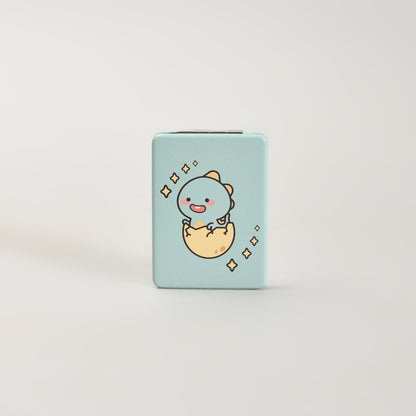 MUMUSO Mini Cartoon Folding Mirror Rectangular Green