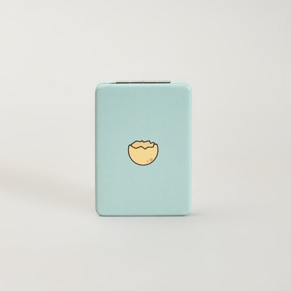 MUMUSO Mini Cartoon Folding Mirror Rectangular Green