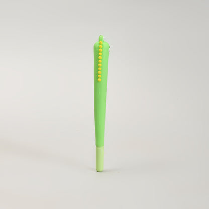 Mumuso Cute Green Crocodile Black Gel Pen
