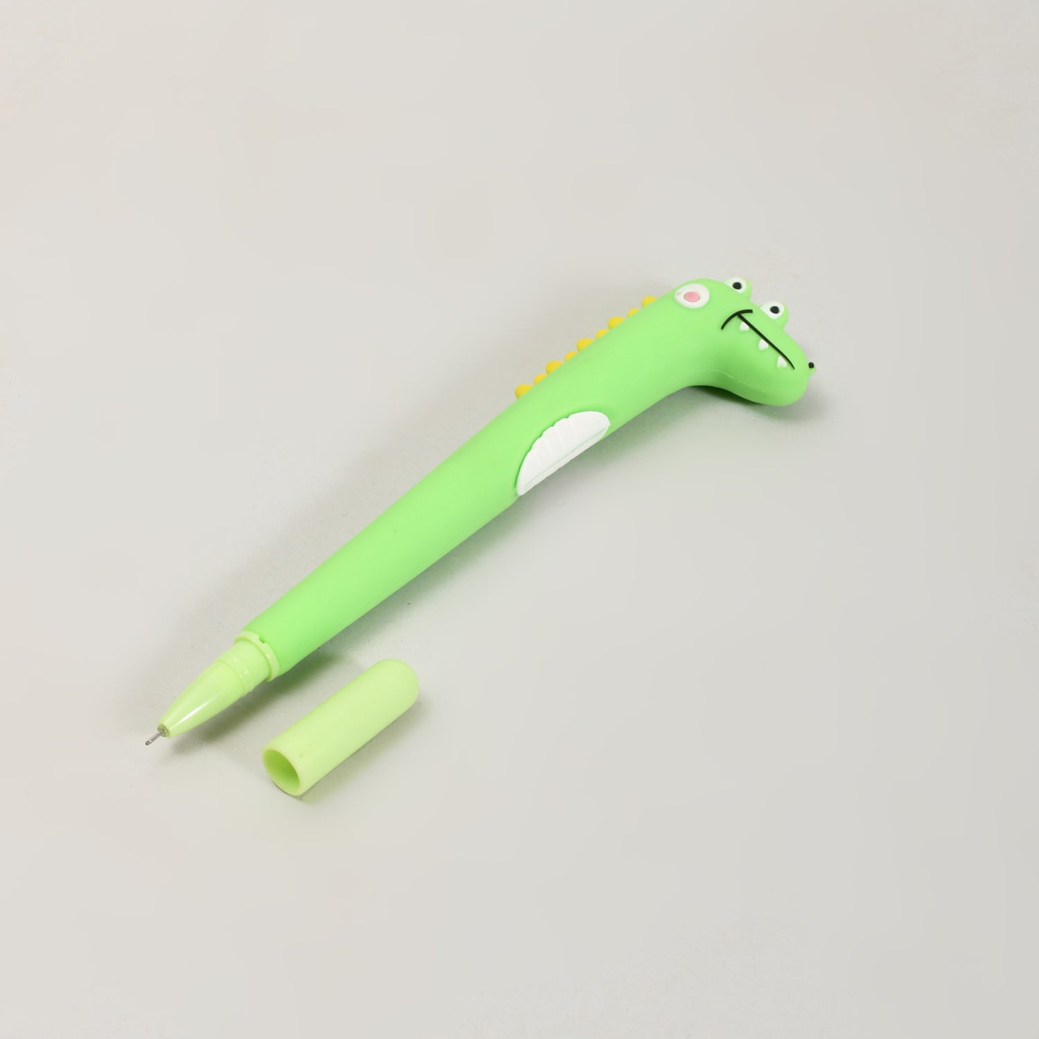 Mumuso Cute Green Crocodile Black Gel Pen