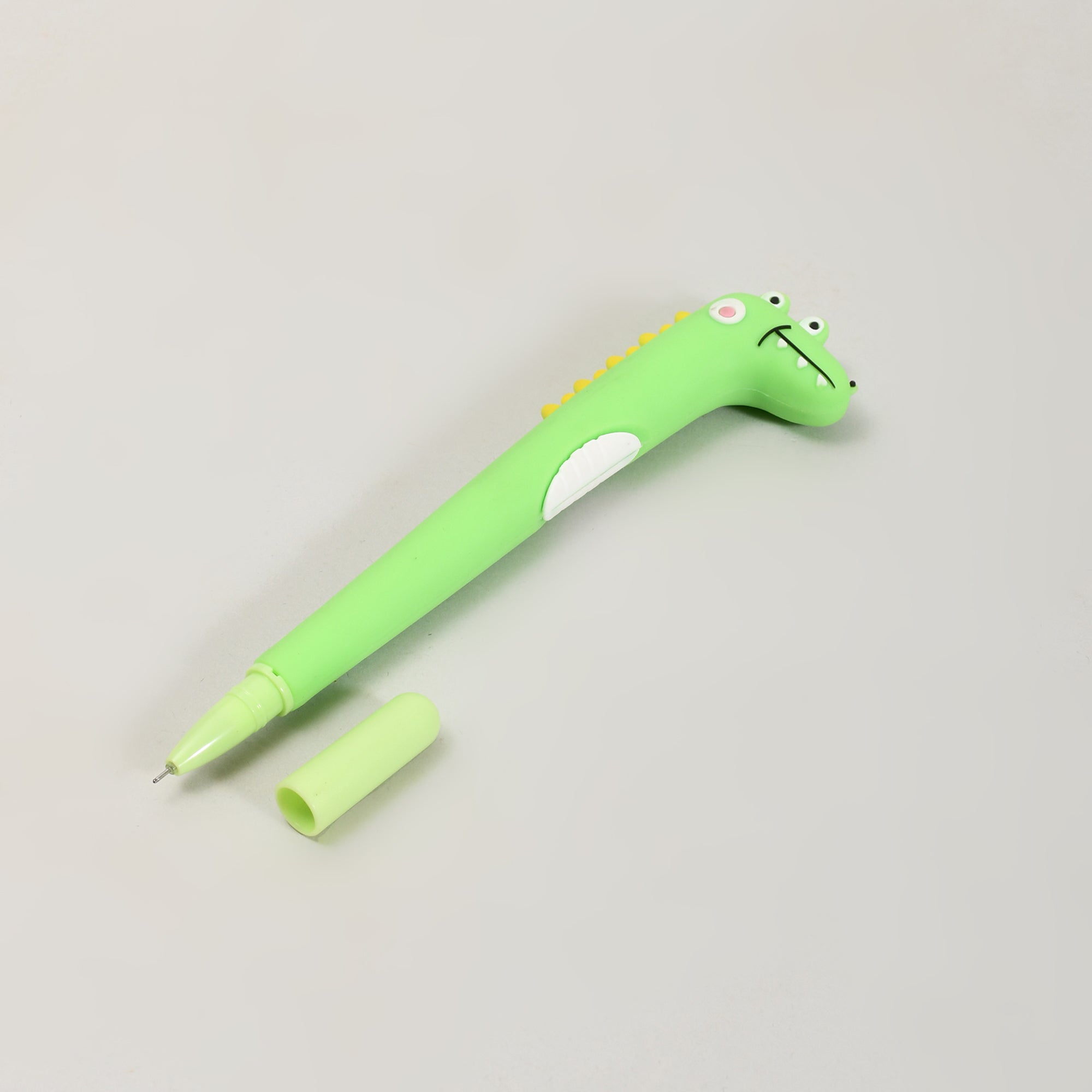 Mumuso Cute Green Crocodile Black Gel Pen