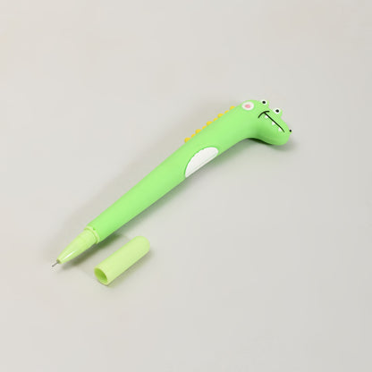Mumuso Cute Green Crocodile Black Gel Pen