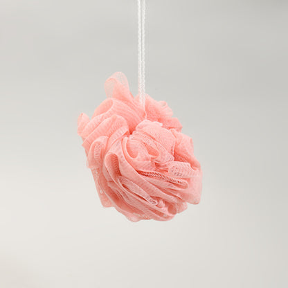MUMUSO Bath Puff- White &amp; Pink- 2 in a Pack