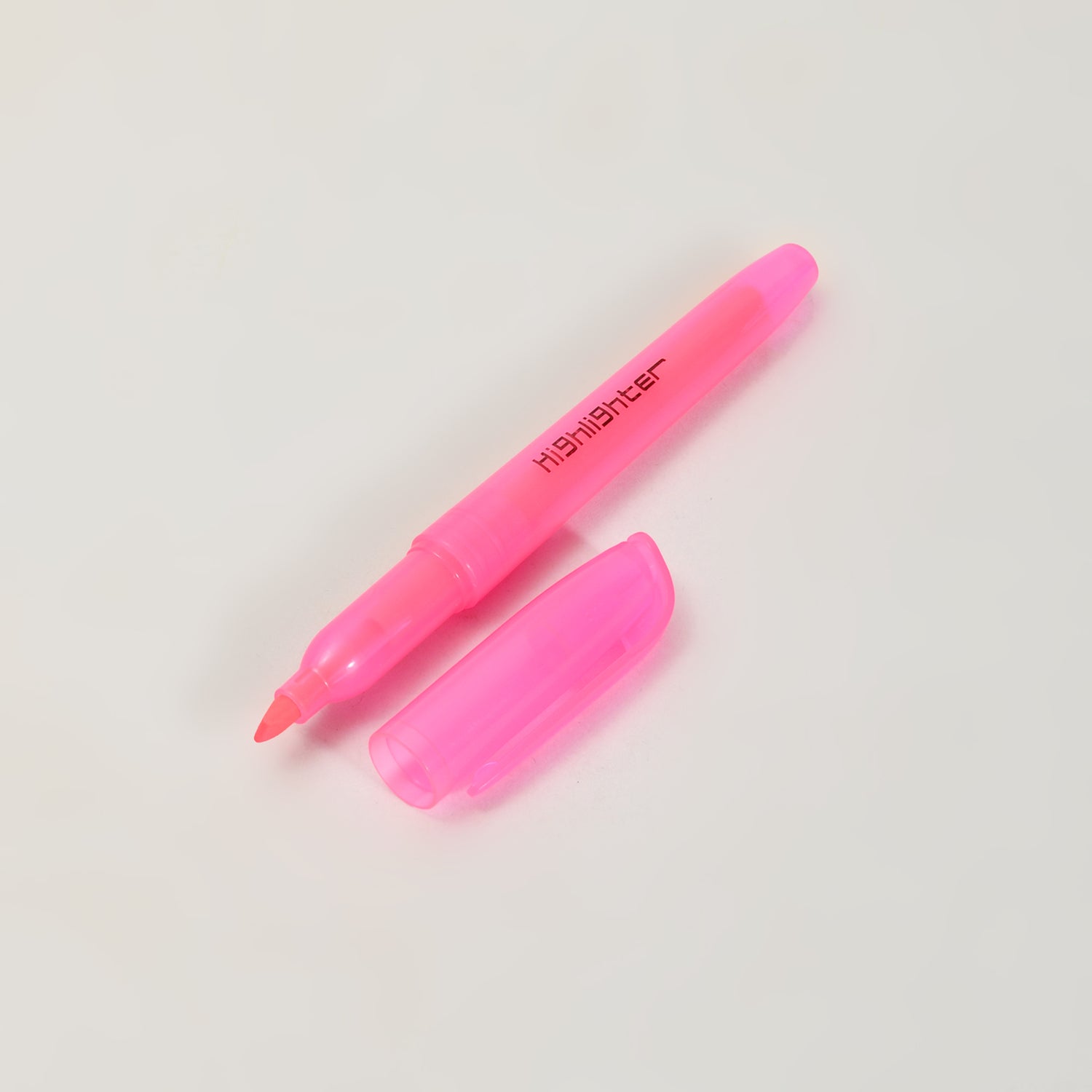 Pink Stationery 6 pc Set- Black Gel Pen, Black Ballpoint Pen &amp; Pink Highlighter