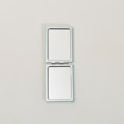 MUMUSO Mini Cartoon Folding Mirror Rectangular Green