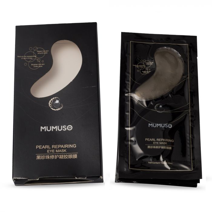 Black Pearl Gel Treatment Eye Mask  - Set of 6 Mumuso