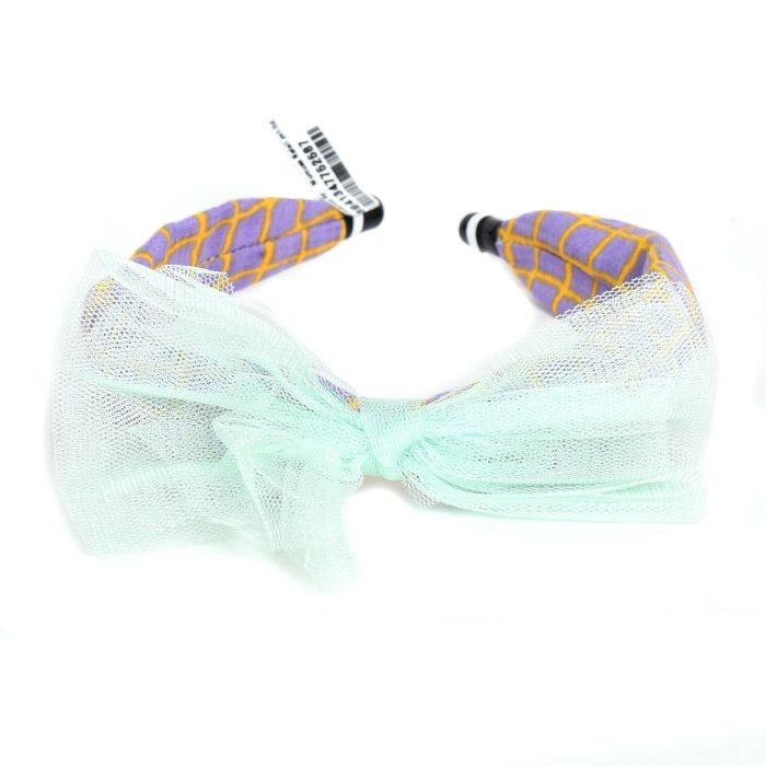 Chequered Head Band - Blue Mumuso