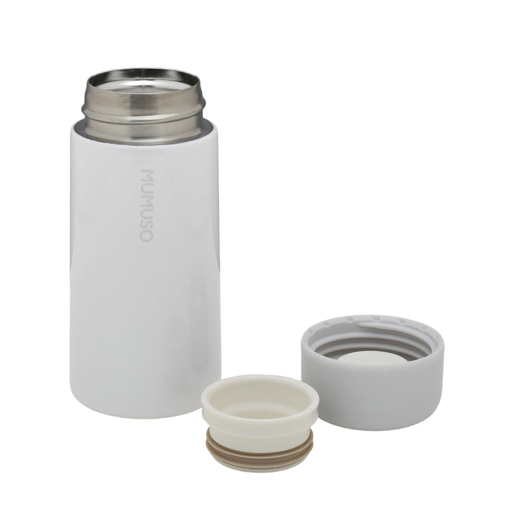 Chic Mini Insulated Water Bottle - Greyish White / 150 ml Mumuso
