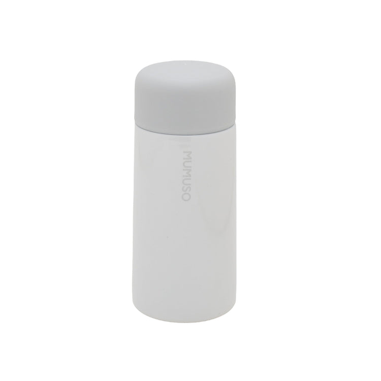 Chic Mini Insulated Water Bottle - Greyish White / 150 ml Mumuso
