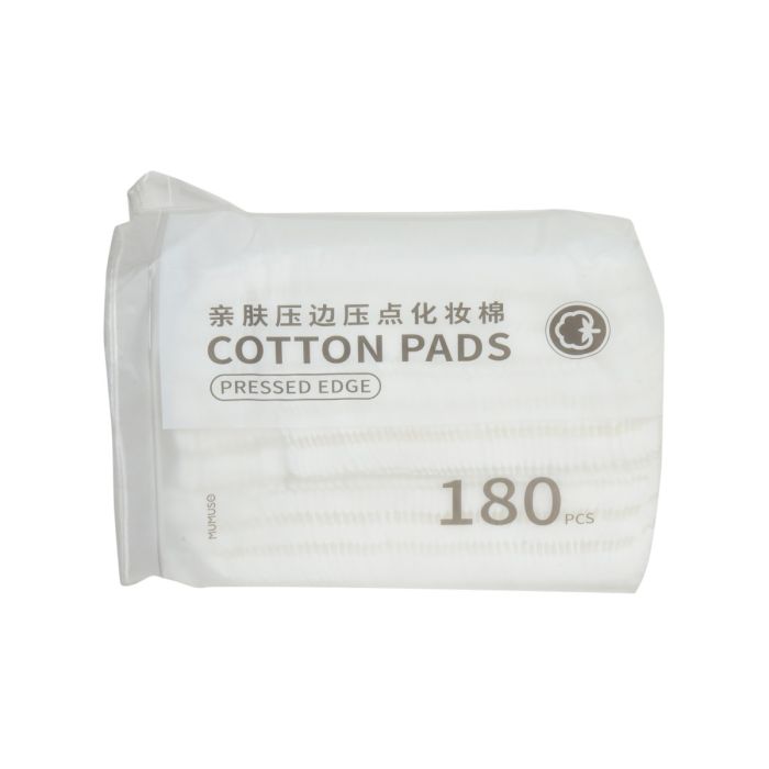 Cotton Pads with Pressed Edge - 180 pieces Mumuso
