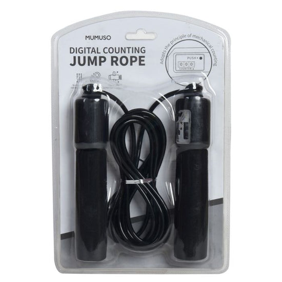 Digital Counting Jump Rope - Black Mumuso